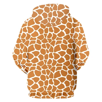 IFPD EU Size 3D Print Giraffe Stripes Zipper Hoodies męskie nowe zwierzęta hip-hop plus rozmiar odzieży mężczyźni jesień sweter z długim rękawem