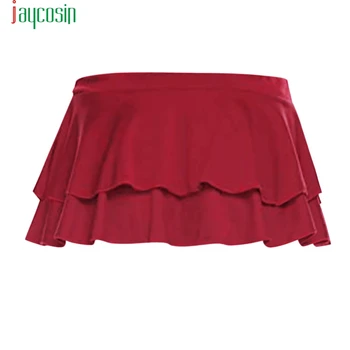 JAYCOSIN Sexy Bodycon Micro Mini spódnice Party And Evening Short Ruffle Skirt Solid Sexy School Girl Costumes 2019 new
