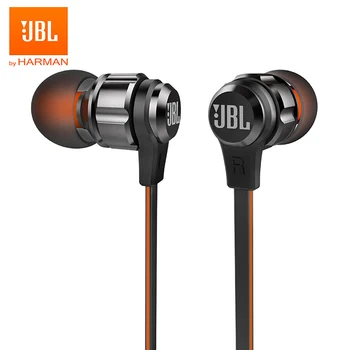 JBL T180A douszne słuchawki stereo sport jogging 3,5 mm słuchawki przewodowe czysty głęboki bas gra muzyka zestaw głośnomówiący rozmowy z mikrofonem
