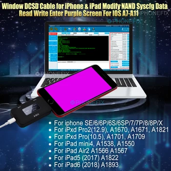 JC B-BOX C3 DFU One Key to Purple dla IOS A7-A11 dla iPhone i iPad Unlock WIFI Modify NAND Syscfg Data Serial Windows DCSD kabel