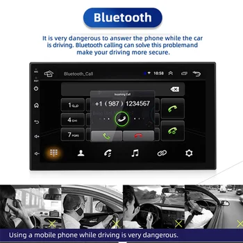 JMANCE 7 calowy DSP RDS Android 10 multimedialny HiFi, Odtwarzacz wideo, GPS nawigacja radio samochodowe stereo Wifi BT Carplay Android Auto AHD