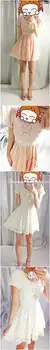 Japonia Liz жакард koronki cebula puff rękawem sukienka sukienka Letnia kobieta