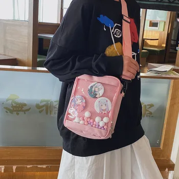 Japoński Styl Anime Wpływach Kawaii Lolita Dziewczyny Kobiety Itabag Plecak Torba Torby Plastikowe Ikona Ładny Szkolny Przezroczysty Mini-Torba