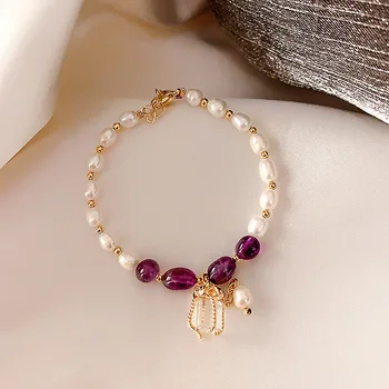 Japoński i koreański mody biżuteria koraliki koraliki bransoletki Urok bransoletki z pereł słodkowodnych bransoletki dla kobiet prezent