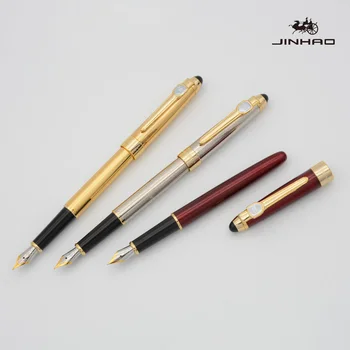 Jinhao Fountain Pen JINHAO 165 Medium Nib Fountain Pens papeterii atramentowy uchwyt do pisania narzędzi można dostosować logo