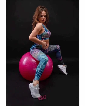 Joga zestaw sportowe legginsy kobiety siłownia zestaw ubrań bez szwu treningu Fitness odzież sportowa fitness dres damski dres