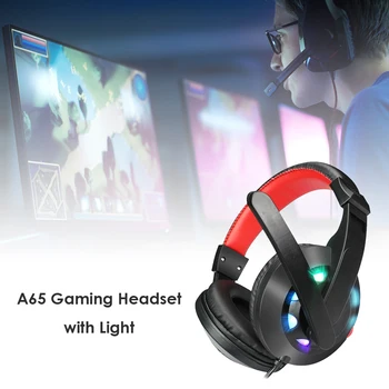K3 3.5 mm USB 7.1 Wired Gaming Headphone RGB Lighting Audio Over-Ear dla nowego Xbox One/laptopa/komputera Tablet Gamer