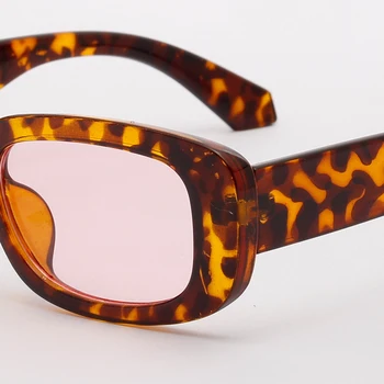 Kachawoo retro prostokąt okulary mężczyźni czarny leopard lato męskie okulary przeciwsłoneczne dla kobiet 2019 moda droshipping