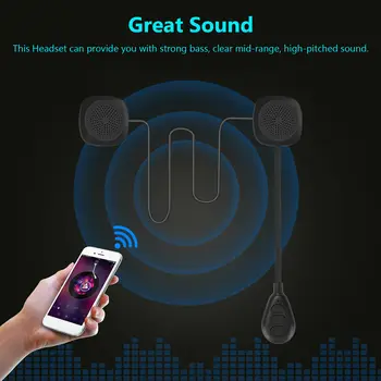 Kask Bezprzewodowy zestaw słuchawkowy Bluetooth 5.0 głośnik słuchawki Moto Zestaw głośnomówiący słuchawki stereo kask słuchawki MP3 głośnik