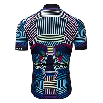 Keyiyuan z krótkim rękawem rowerowa odzież letni styl Pro MTB Jersey koszulka