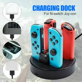 Kontroler Do Nintendo Nintend Switch Joycon Joy Con Charging Dock Charger Stacja Dokująca Podstawka Baza Przenośny Kontroler Joyicon