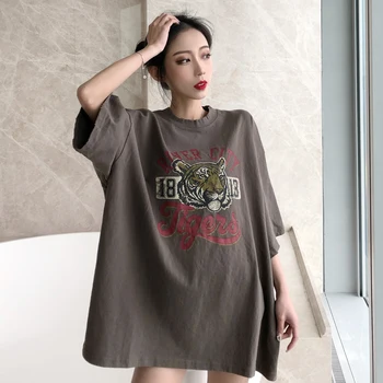 Koszulki kobiety kreskówka ładny prosty wolny meble ubrania Wszystko-mecz wysokiej jakości kobiety koreański styl moda studenci Harajuku panie