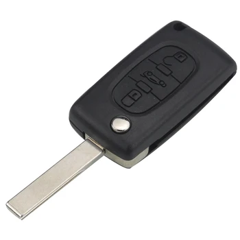 Kutery 3 przyciski Filp składany uchwyt do samochodu Citroen Peugeot Key Ask 433 Mhz Id46 Pcf7941 CE0523