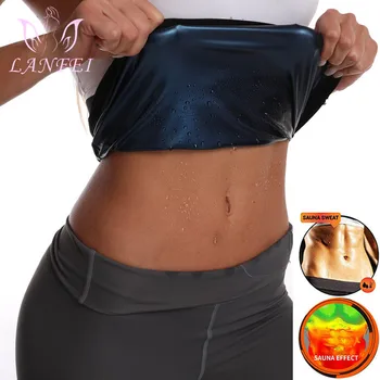 LANFEI Sauna Belt Slimming Sweat Trening Fitness Body Shaper Pasy dla kobiet Body Shape talia trener gorset bielizna korygująca kobiety