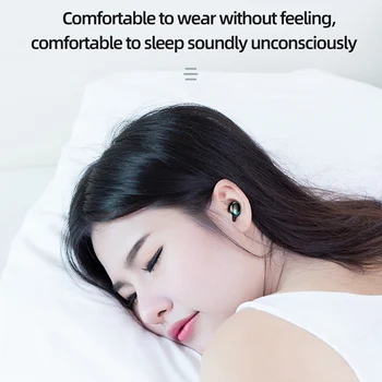 LED Bluetooth, słuchawki Bezprzewodowe mini słuchawki TWS sterowanie dotykowe sportowy zestaw słuchawkowy redukcja szumów wodoodporny 9D dźwięk HiFi