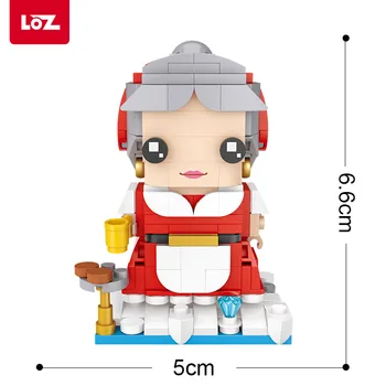LOZ small particle Christmas brickheadz doll set building blocks assembled Enlightenment zabawki na prezenty