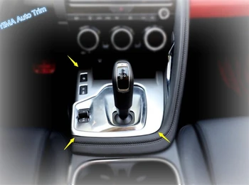 Lapetus Auto Styling skrzyni biegów kioski zmiany biegów Skrzynia ramka pokrywa wykończenie nadaje się do Jaguar E-pace E pace 2018 2019 2020 / ABS