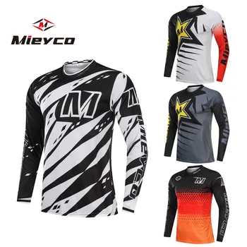 Lato Moto rower górski motocross Jersey Mayo ciclismo hombre BMX, DH długi MTB bike koszulka sportowa odzież zejście Jersey