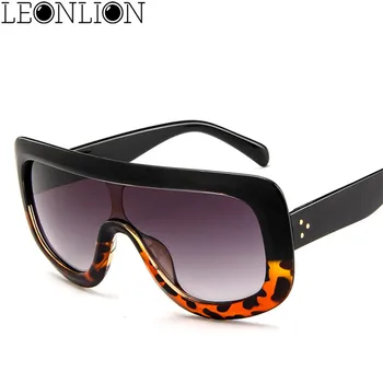 LeonLion 2021 luksusowe okulary w dużych oprawkach damskie markowe męskie/damskie okulary Classic Vintage Large UV400 Outdoor Oculos