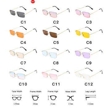 LongKeeper moda prostokąt okulary marka Kobiet rocznika projektant okulary okulary przeciwsłoneczne damskie w stylu retro małe kwadratowe okulary UV400