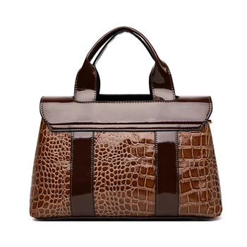 Luksusowe torebki damskie z dwóch części markowe skórzane torby damskie krokodyli wzór torba do Lady moda na ramię Crossbody bag