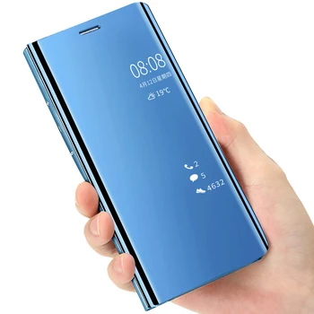 Lustro klapki skórzane etui do telefonu Samsung Galaxy J3 J5 J7 A3 A5 A7 2017 J 3: 5 A 7 SM J330F J530F J730F A320F A520F A720F pokrywa