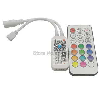 Magic Home WiFi LED Controller 24Key RF Remote Control Alexa Google Home Voice Control APP Control for dc 12v 24V RGBW LED Strip