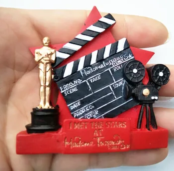 Magnes na lodówkę pamiątka Oscara film magnesy na lodówki statuetka Oscara żywicy magnesy na lodówkę vintage wystrój domu
