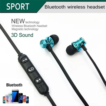 Magnetyczne Bezprzewodowe Bluetooth Douszne Słuchawki Sportowe, Słuchawki Dla Iphone Xiaomi Huawei