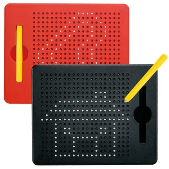 Magnetyczny tablet Magnes Pad rysunek płyty stalowej kuli rysik Pop Bead Learning edukacyjne pisemne zabawki dla dzieci prezent