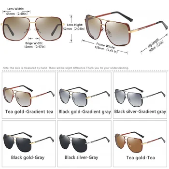 Marka projekt 2020 moda fajne ponadgabarytowych kwadratowych gradientu soczewek okulary polaryzacyjne Mężczyźni Kobiety jazdy okulary Oculos De Sol