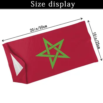 Maroko flaga twarz szalik z 2 szt. filtr uniwersalny szal opaska na głowę maska do jazdy konnej