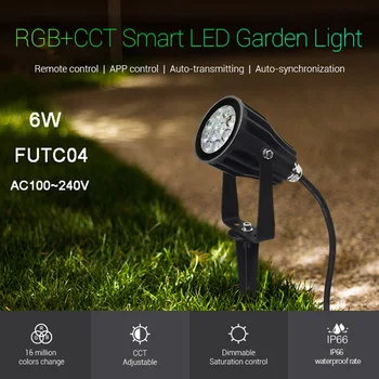 Miboxer FUTC04 6W led Lawn Światła RGB+CCT Garden Light wodoodporny IP66 oświetlenie zewnętrzne AC100~240V 50 / 60hz