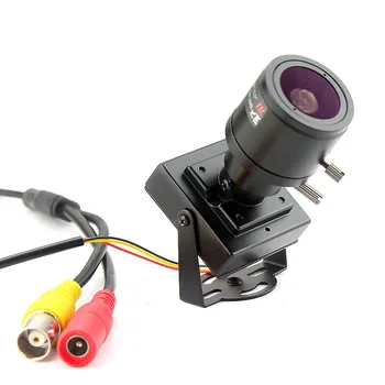 Mikro-wideo 6-22mm obiektyw Варифокальная Mini-kamera 1200tvl regulowany obiektyw przednia kamera CCTV, kamera wyprzedzania samochodu