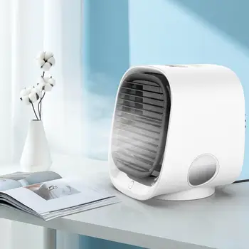 Mini klimatyzacja USB przenośny chłodnica powietrza 3 kolorowe światła domowy tenis wentylator chłodzenia powietrza ze zbiornikiem na wodę Trzy prędkości