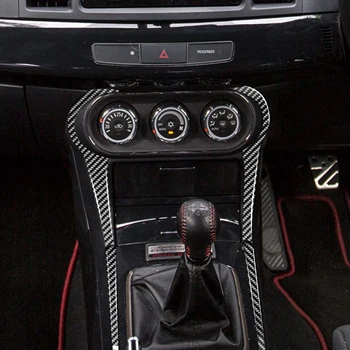 Mitsubishi Lancer EVO X ES DE GTS 2008-Carbon manualna skrzynia biegów, konsola skrzynia biegów ramka pokrywa naklejka akcesoria samochodowe