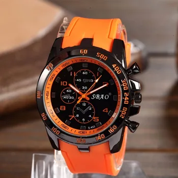 Moda wojskowe męskie zegarki Skórzany pasek 3 tarcza męskie zegarek czarny zegarek kwarcowy zegarek męski zegarek reloj deportivo hombre prezent