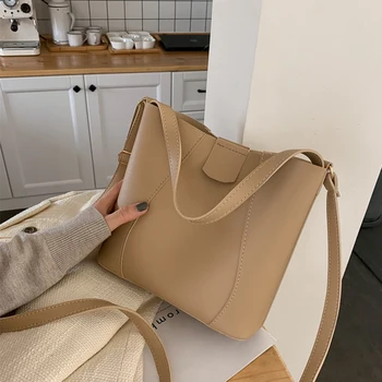 Modna damska torebka torba na ramię o dużej pojemności wiadro Torby 2020 nowy marka sztucznej skóry konstrukcja kobiet Crossbody Messenger torby