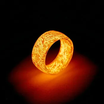 Modne świecące żywicy pierścień palec pierścień wielokolorowy pierścień romantyczny blask w ciemności pierścień dla kobiet, mężczyzn biżuteria partii prezent