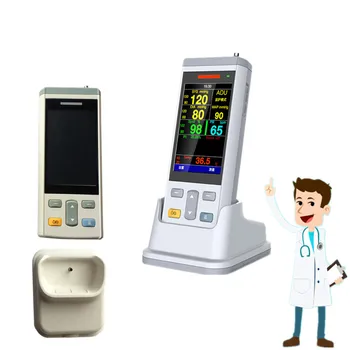 Monitor pacjenta pogotowia przenośny 3,5-calowy przenośny monitor życiowych/monitor/Monitor pacjenta z ładowania stację dokującą
