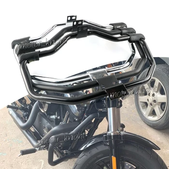 Motocykl wydłuża bezpiecznik silnika Crash Bar dla Harley HD Sportster XL 1200 883 04-19 Iron 883 09-19 48 XL