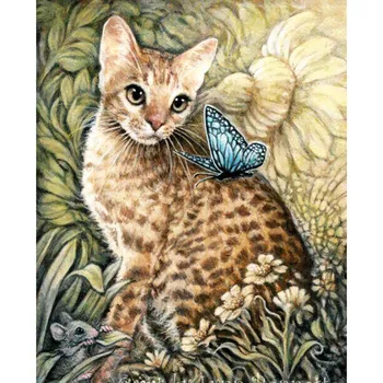 Motyl, kot, zwierzę pełna kwadratowy okrągły 5D DIY Diament malarstwo zwierzę diamentowa mozaika haft rhinestone obraz dropshipping