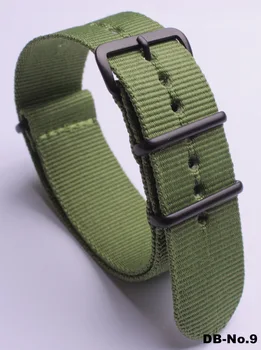 NATO pasek 18 mm 20 mm 22 mm nylon watchband wodoodporny pasek do zegarka armii NATO zegarki sportowe dropshipping pasek Czarna klamra