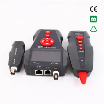 NOYAFA NF-8601Network Cable Tester LCD Cable Length Meter Breakpoint Tester RJ45 Telephone Line Checker EU plug