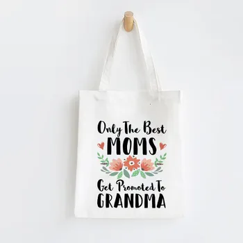 Najlepsza na świecie babcia płótno tote torba gospodarcza babcia ramię kupujący torby torba duża torebka nowy Babci prezent