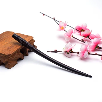 Naturalny czarny drzewo sandałowe pałeczki do włosów dla kobiet kreatywnych długi bambus spinka chiński styl akcesoria do włosów biżuteria 2019 nowy