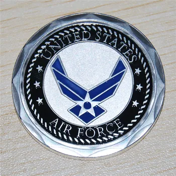 Nowa moneta połączenia małżonków sił POWIETRZNYCH USA.