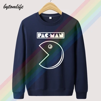 Nowy Pac Man Ręcznie Rysowane Logo Jesień Unisex Bluza Top Moda Męska Wełniana Odzież Bluza Sweter Rozmiar Azjatycki