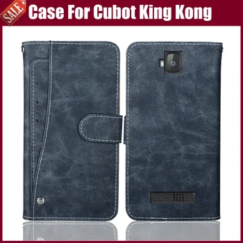 Nowy Projekt! Cubot King Kong Case Luksusowy Portfel Vintage Klapki Skórzane Etui Pokrowiec Dla Telefonu Komórkowego Cubot King Kong Z Gniazd Kart