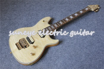 Nowy Przyjazd Chiny Custom Shop Wolfg Gitara Elektryczna Naturalne Drewno Pikowana Wykończenie Gitary Electrica Leworęczny Dostępne